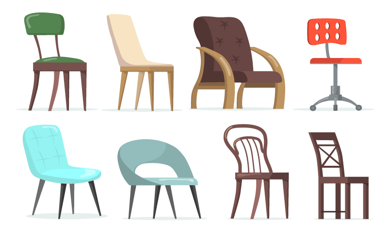 各种各样的椅子矢量素材(EPS/免扣PNG)