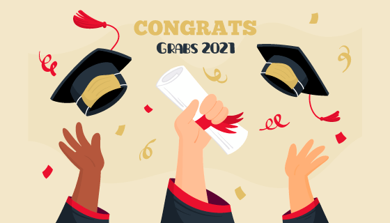 高举学士帽和毕业证书庆祝毕业矢量素材(AI/EPS)