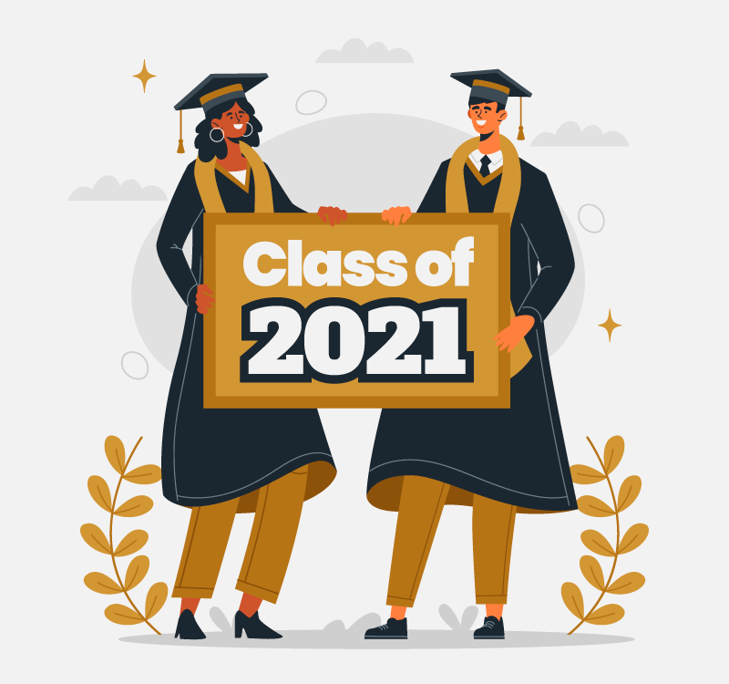 2021大学毕业典礼矢量素材(AI/EPS)