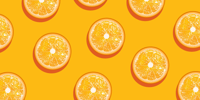 美味橙子背景矢量素材(EPS)