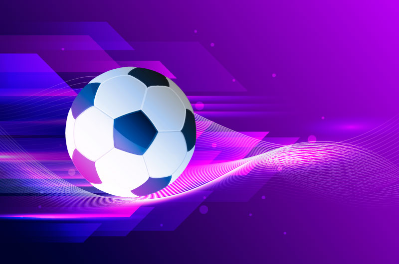 紫色的抽象足球背景矢量素材(AI/EPS)