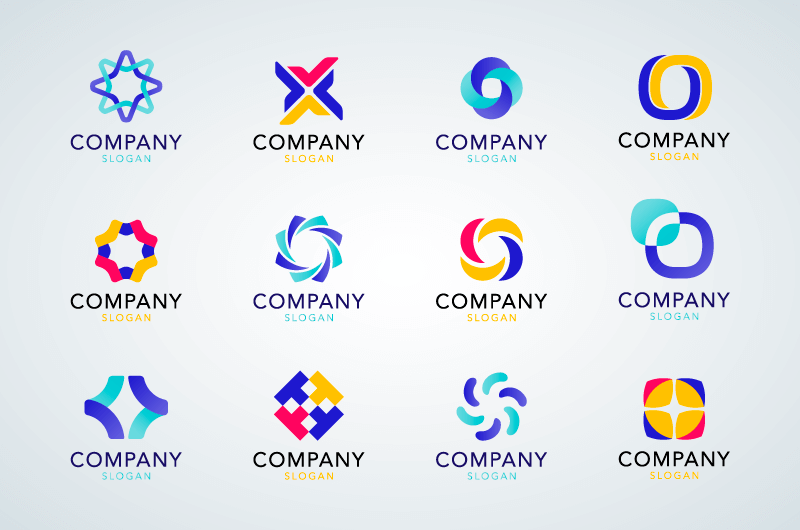 12个多彩创意logo矢量素材(EPS/免扣PNG)