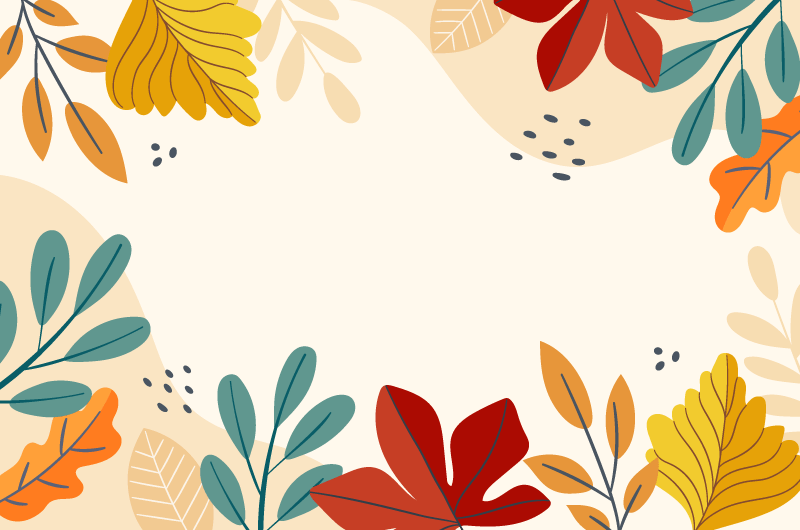 五彩缤纷的秋叶背景矢量素材 Ai Eps Dowebok