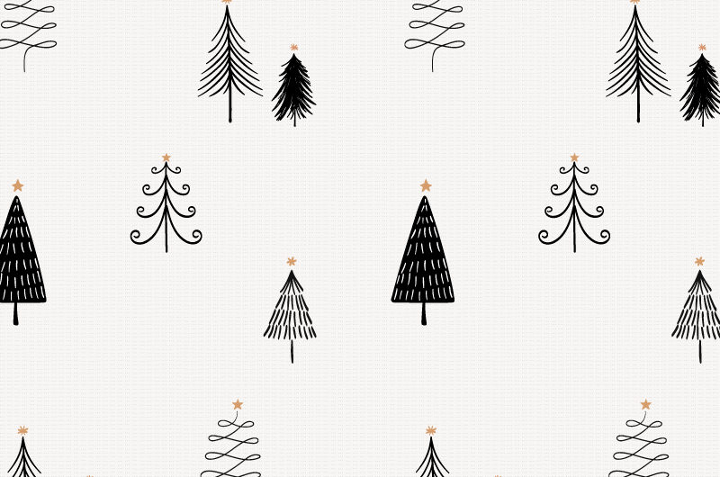 简单的圣诞树图案背景矢量素材(EPS)