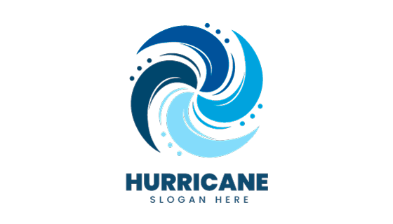 创意龙卷风飓风logo矢量素材(AI/EPS/PNG)