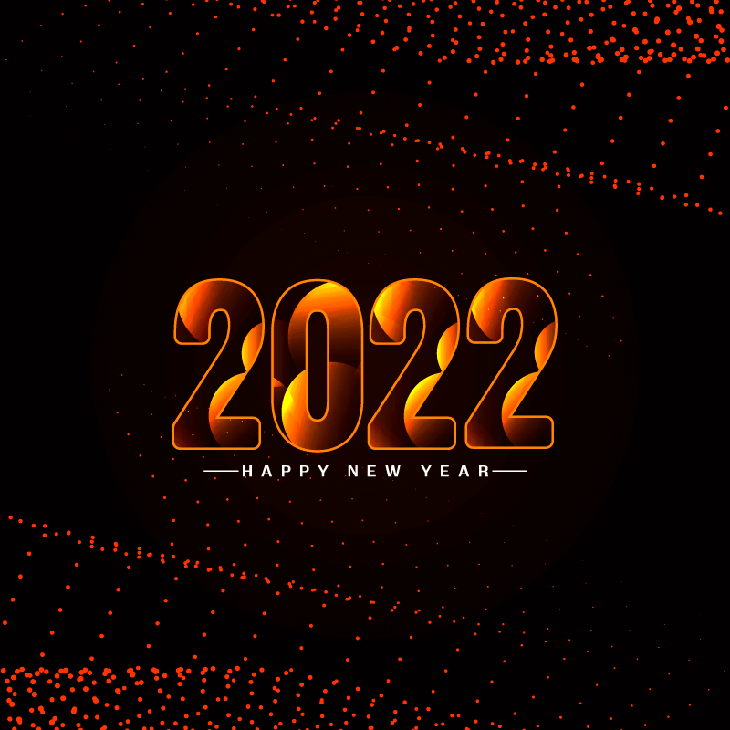 优雅时尚的2022新年快乐背景矢量素材(EPS)