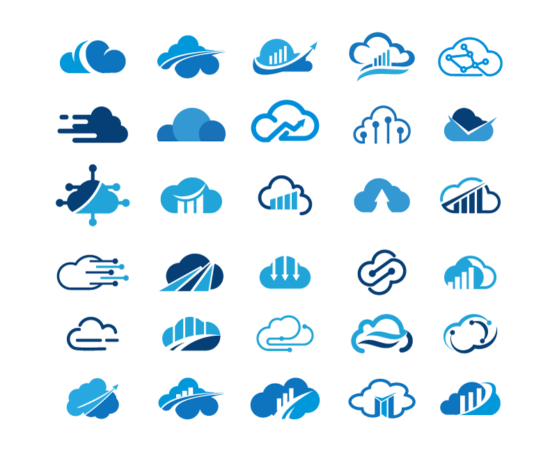 30个云朵设计的logo矢量素材(EPS/免扣PNG)