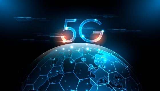 5G无线互联网链接全球矢量素材(EPS)