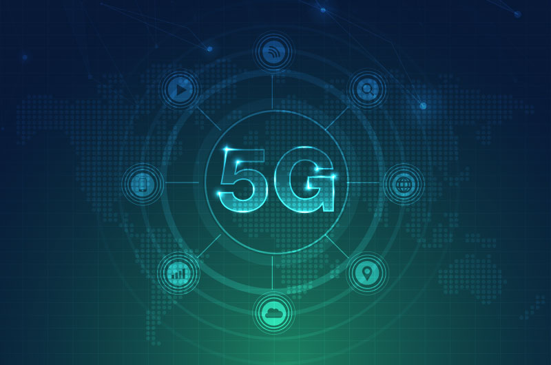 5G无线通信概念背景矢量素材(EPS)