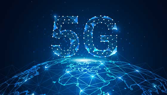 5G全球互联科技背景矢量素材(EPS)